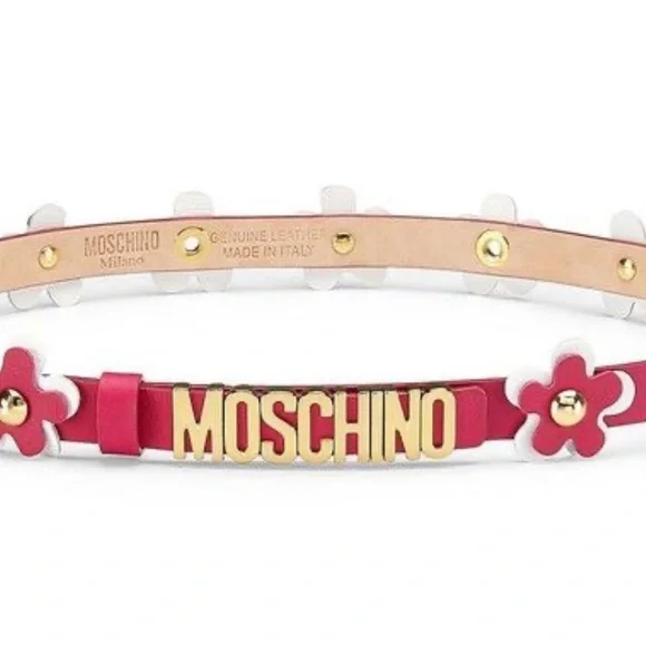Accessories | Size 44 Moschino Belt Pink Gold And White  display picture 1